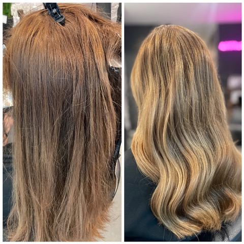Balayage für verschiedene Haartypen